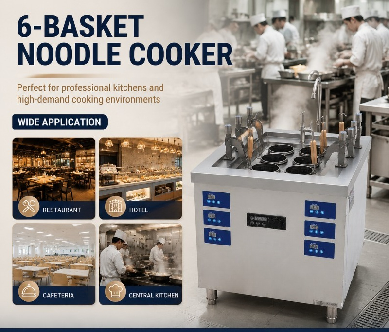 6 Basket Commercial Induction  - đánh giá và giá Induction Cooker