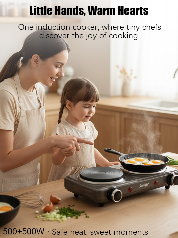 Bếp điện đôi Sonifer SF-3068 5 - đánh giá và giá Induction Cooktop Portable